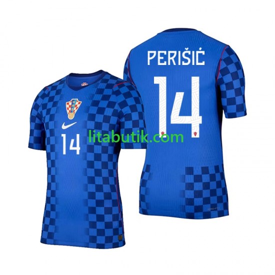 Kroatien Ivan Perisic 14 Män Borta Fotbollströja VM 2026 Kortärmad