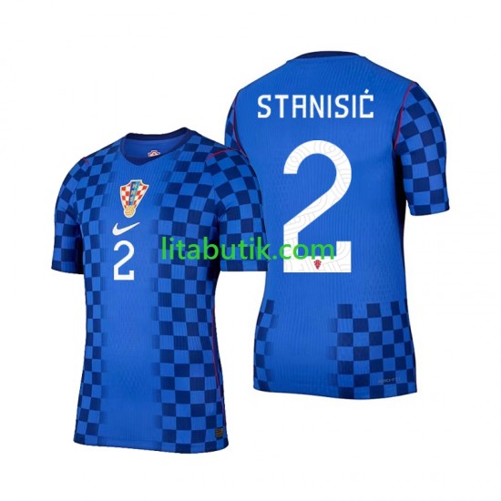 Kroatien Josip Stanisic 2 Män Borta Fotbollströja VM 2026 Kortärmad