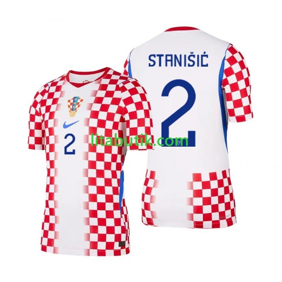 Kroatien Josip Stanisic 2 Män Hemma Fotbollströja VM 2026 Kortärmad