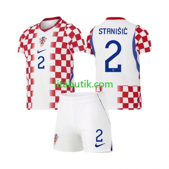 Kroatien Josip Stanisic 2 Barn Hemma Fotbollströja VM 2026 Kortärmad