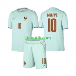 Frankrike Mbappé Kylian 10 Barn Borta Fotbollströja VM 2026 Kortärmad
