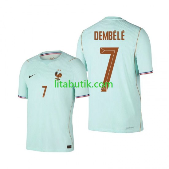 Frankrike Ousmane Dembele 7 Män Borta Fotbollströja VM 2026 Kortärmad
