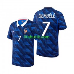 Frankrike Ousmane Dembele 7 Män Hemma Fotbollströja VM 2026 Kortärmad