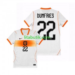 Nederländerna Denzel Dumfries 22 Män Borta Fotbollströja VM 2026 Kortärmad Nederländerna Denzel Dumfries 22 Män Borta Fotbollströja VM 2026 Kortärmad