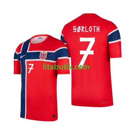 Norge Alexander Sorloth 7 Män Hemma Fotbollströja VM 2026 Kortärmad