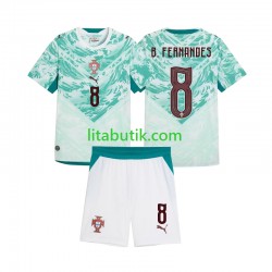 Portugal Bruno Fernandes 8 Barn Borta Fotbollströja 2026 2027 Kortärmad