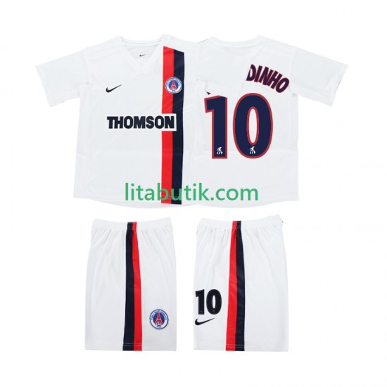 AC Milan RONALDINHO 10 2003 Retro Barn Borta Fotbollströja 2002 Kortärmad