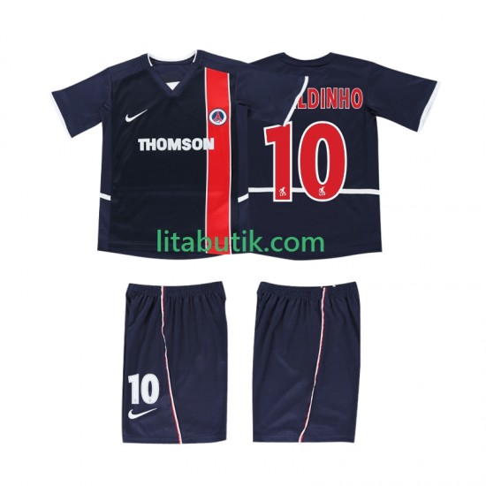AC Milan RONALDINHO 10 2003 Retro Barn Hemma Fotbollströja 2002 Kortärmad