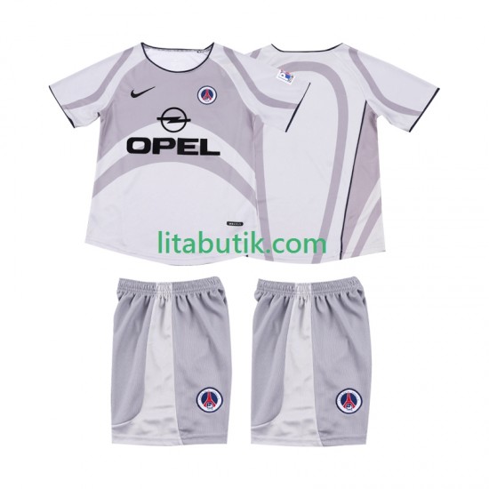 AC Milan 2001 Retro Barn Borta Fotbollströja 2002 Kortärmad