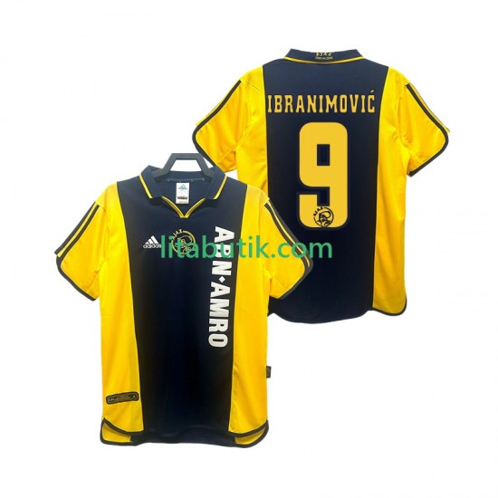 AFC Ajax IBRANIMOVIC 9 2000 2001 Retro Män Borta Fotbollströja Kortärmad