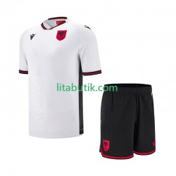 Albanien Barn Borta Fotbollströja 2025-2026 Kortärmad Albanien Barn Borta Fotbollströja 2025-2026 Kortärmad