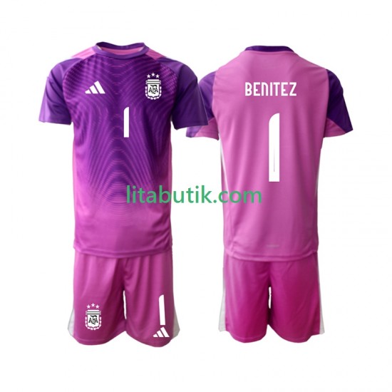 Argentina Walter Daniel Benitez 1 Målvakt Barn Hemma Fotbollströja 2025 Kortärmad