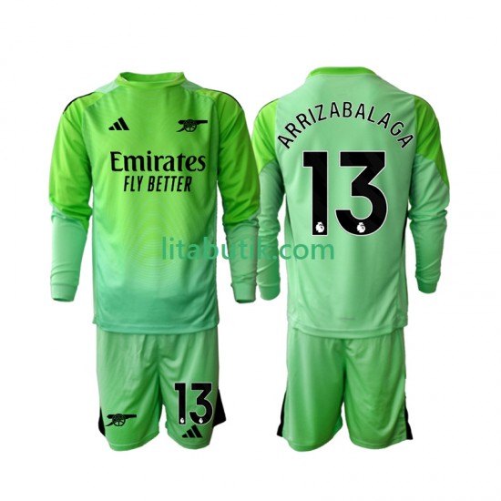 Arsenal Kepa Arrizabalaga 13 Målvakt Barn Borta Fotbollströja 2025-2026 Långärmad