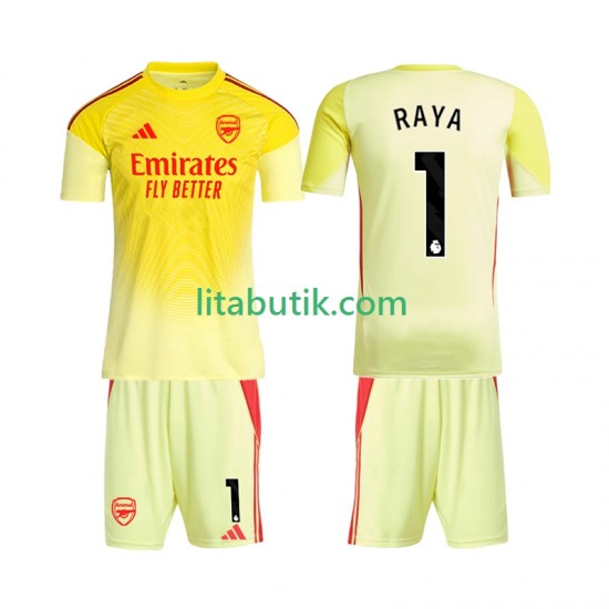Arsenal Raya 1 Målvakt Barn Hemma Fotbollströja 2025-2026 Kortärmad