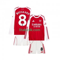 Arsenal Martin Odegaard 8 Barn Hemma Fotbollströja 2025-2026 Långärmad
