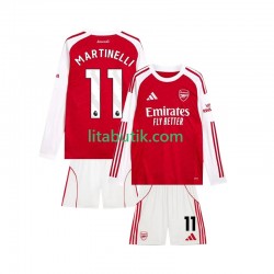 Arsenal Martin Zubimendi 11 Barn Hemma Fotbollströja 2025-2026 Kortärmad