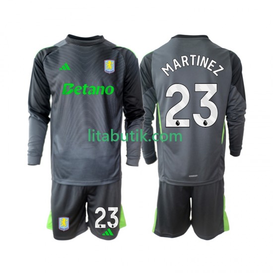 Aston Villa Emiliano Martinez 23 Målvakt Barn Hemma Fotbollströja 2025-2026 Långärmad