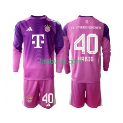 FC Bayern München Jonas Urbig 40 Målvakt Barn Fjärde Fotbollströja 2025-2026 Långärmad FC Bayern München Jonas Urbig 40 Målvakt Barn Fjärde Fotbollströja 2025-2026 Långärmad