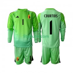 Belgien Thibaut Courtoi 1 Målvakt Barn Hemma Fotbollströja 2025 Långärmad Belgien Thibaut Courtoi 1 Målvakt Barn Hemma Fotbollströja 2025 Långärmad