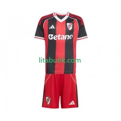CA River Plate Barn Borta Fotbollströja 2025-2026 Kortärmad CA River Plate Barn Borta Fotbollströja 2025-2026 Kortärmad