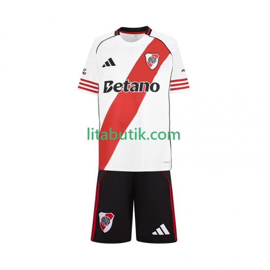 CA River Plate Barn Hemma Fotbollströja 2025-2026 Kortärmad