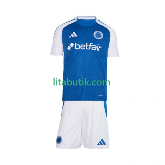 Cruzeiro Barn Hemma Fotbollströja 2025-2026 Kortärmad