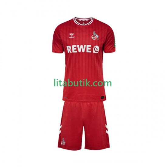 FC Köln Barn Borta Fotbollströja 2025-2026 Kortärmad