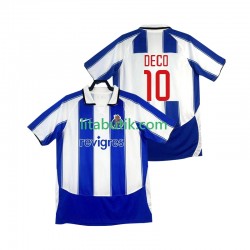 FC Porto DECO 10 2003 Retro Män Hemma Fotbollströja 2004 Kortärmad