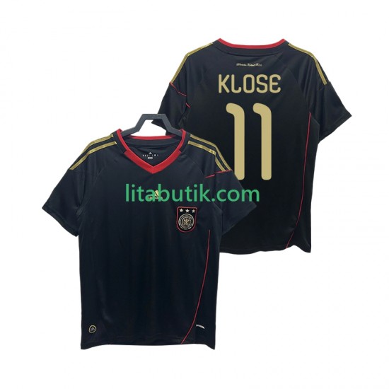 Tyskland KLOSE 11 Retro Män Borta Fotbollströja 2010 Kortärmad