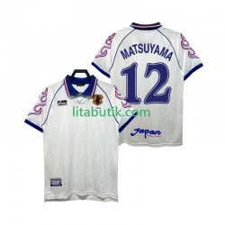 Japan MATSUYAMA 12 Retro Män Borta Fotbollströja 1998 Kortärmad Japan MATSUYAMA 12 Retro Män Borta Fotbollströja 1998 Kortärmad