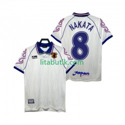 Japan NAKATA 8 Retro Män Borta Fotbollströja 1998 Kortärmad Japan NAKATA 8 Retro Män Borta Fotbollströja 1998 Kortärmad