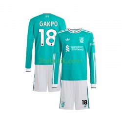 Liverpool Gakpo 18 Barn Tredje Fotbollströja 2025-2026 Långärmad Liverpool Gakpo 18 Barn Tredje Fotbollströja 2025-2026 Långärmad