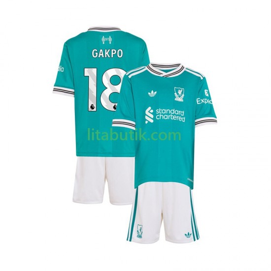 Liverpool Gakpo 18 Barn Tredje Fotbollströja 2025-2026 Kortärmad