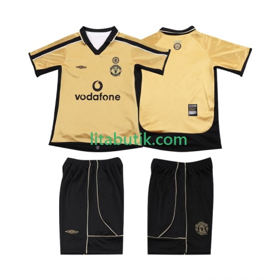 Manchester United Anniversary Football Shirt 2001 Barn Tredje 2002 Kortärmad