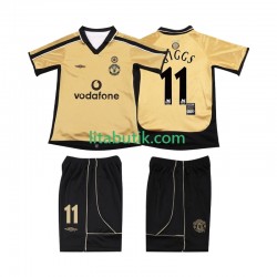 Manchester United GIGGS 11 Anniversary Football Shirt 2001 Barn Tredje 2002 Kortärmad