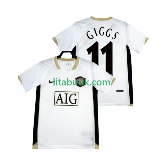 Manchester United GIGGS 11 -2007 Retro Män Borta Fotbollströja 2006 Kortärmad