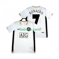 Manchester United RONALDO 7 -2007 Retro Män Borta Fotbollströja 2006 Kortärmad