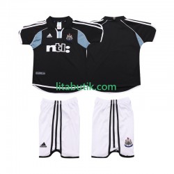 Newcastle United 2000 2001 Retro Barn Borta Fotbollströja Kortärmad
