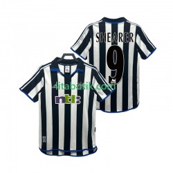 Newcastle United SHEARER 9 2000 2001 Retro Män Hemma Fotbollströja Kortärmad