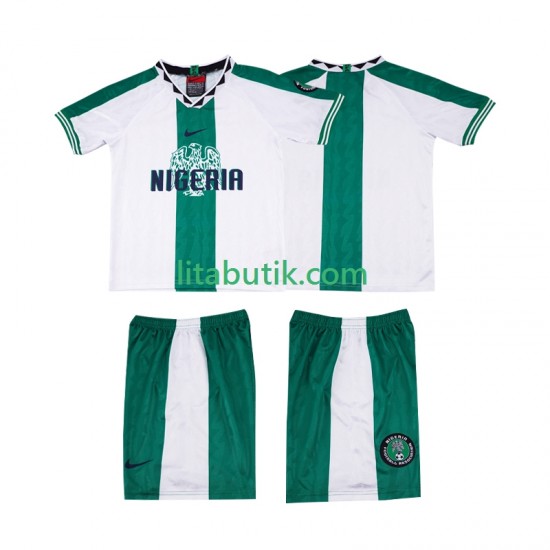 Nigeria 1996 Retro Barn Borta Fotbollströja Kortärmad