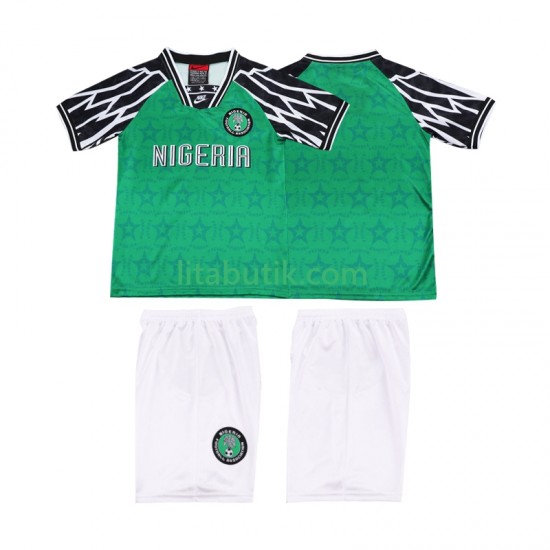Nigeria 1995 Retro Barn Hemma Fotbollströja Kortärmad