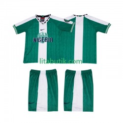 Nigeria 1996 Retro Barn Hemma Fotbollströja Kortärmad