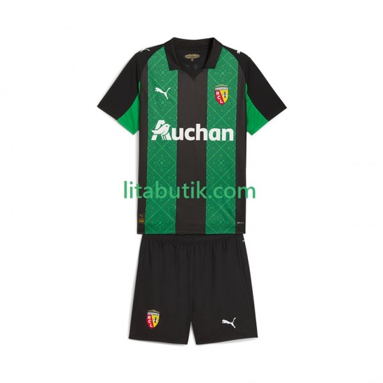 RC Lens Barn Borta Fotbollströja 2025-2026 Kortärmad