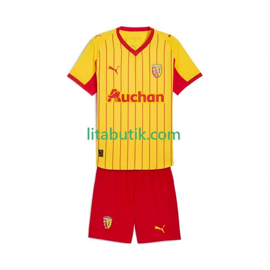 RC Lens Barn Hemma Fotbollströja 2025-2026 Kortärmad
