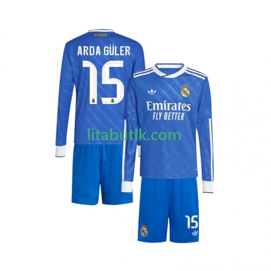 Real Madrid Arda Guler 15 Barn Tredje Fotbollströja 2025-2026 Långärmad