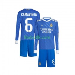 Real Madrid Camavinga 6 Barn Tredje Fotbollströja 2025-2026 Långärmad
