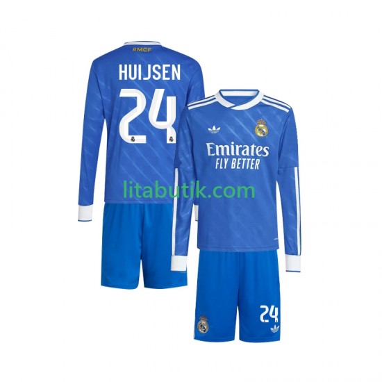 Real Madrid Huijsen 24 Barn Tredje Fotbollströja 2025-2026 Långärmad