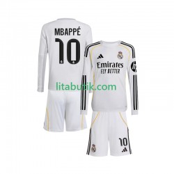 Real Madrid Mbappé Kylian 10 Barn Hemma Fotbollströja 2025-2026 Långärmad Real Madrid Mbappé Kylian 10 Barn Hemma Fotbollströja 2025-2026 Långärmad