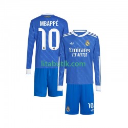 Real Madrid Mbappé Kylian 10 Barn Tredje Fotbollströja 2025-2026 Långärmad Real Madrid Mbappé Kylian 10 Barn Tredje Fotbollströja 2025-2026 Långärmad