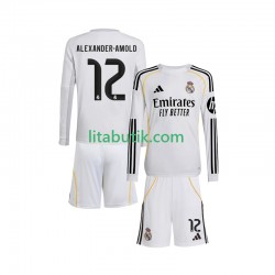 Real Madrid Trent Alexander-Arnold 12 Barn Hemma Fotbollströja 2025-2026 Långärmad